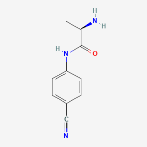 molecular formula C10H11N3O B8513875 N1-(4-cyanophenyl)-D-alaninamide 