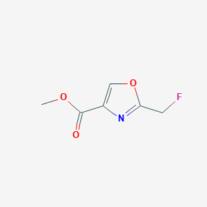 molecular formula C6H6FNO3 B8514010 2-Fluoromethyl-oxazole-4-carboxylic acid methyl ester 