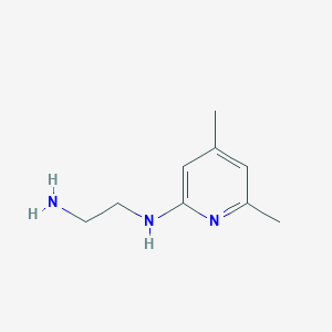 molecular formula C9H15N3 B8514020 2-(2-Aminoethylamino)-4,6-dimethylpyridine 