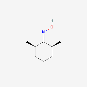 molecular formula C8H15NO B8514027 N-[(2R,6S)-2,6-Dimethylcyclohexylidene]hydroxylamine CAS No. 25457-21-0