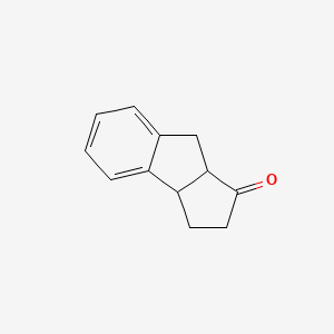 molecular formula C12H12O B8514030 3,3a,8,8a-Tetrahydro-cyclopent[a]inden-1[2H]-one 