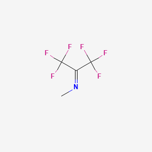 molecular formula C4H3F6N B8514046 1,1,1,3,3,3-Hexafluoro-N-methylpropan-2-imine CAS No. 1619-96-1