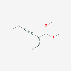 B8514072 3-(Dimethoxymethyl)hept-2-en-4-yne CAS No. 55947-19-8