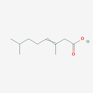 molecular formula C10H18O2 B8514076 3,7-Dimethyloct-3-enoic acid CAS No. 527754-85-4