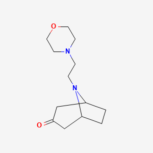 molecular formula C13H22N2O2 B8514094 8-(2-Morpholinoethyl)-8-azabicyclo[3.2.1]octan-3-one 