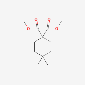 molecular formula C12H20O4 B8514107 Dimethyl 4,4-dimethylcyclohexane-1,1-dicarboxylate 