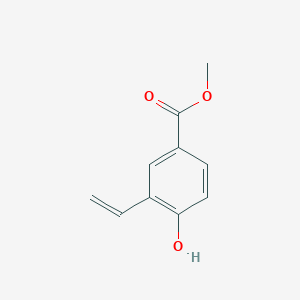 molecular formula C10H10O3 B8514118 Methyl 4-hydroxy-3-vinylbenzoate 