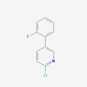 molecular formula C11H7ClFN B8514126 2-Chloro-5-(2-fluorophenyl)pyridine 
