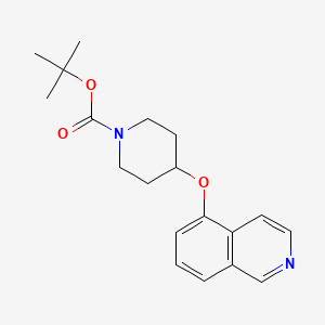 molecular formula C19H24N2O3 B8514134 1-(Tert-butoxycarbonyl)-4-[(5-isoquinolyl)oxy]piperidine 