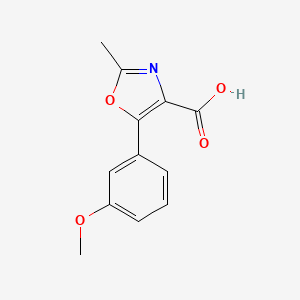 molecular formula C12H11NO4 B8514137 5-(3-Methoxy-phenyl)-2-methyl-oxazole-4-carboxylic acid 