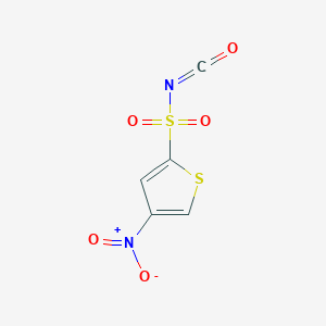 molecular formula C5H2N2O5S2 B8514157 4-Nitrothiophene-2-sulfonyl isocyanate CAS No. 76833-95-9