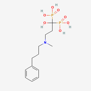 3-[N-(3-phenylpropyl)-N-methyl-amino]-1-hydroxy-propane-1,1-diphosphonic acid