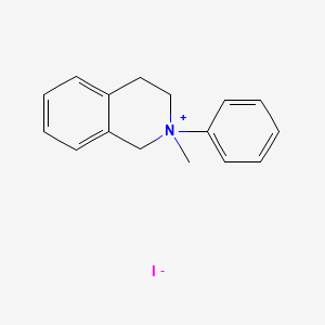 molecular formula C16H18IN B8514187 2-Methyl-2-phenyl-1,2,3,4-tetrahydroisoquinolin-2-ium iodide CAS No. 78317-77-8