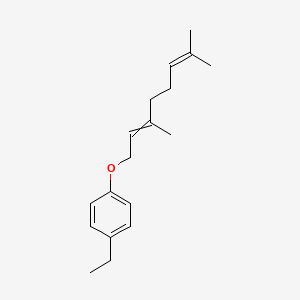 molecular formula C18H26O B8514216 1-[(3,7-Dimethylocta-2,6-dien-1-YL)oxy]-4-ethylbenzene CAS No. 39953-05-4