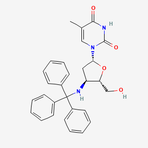 molecular formula C29H29N3O4 B8514224 3'-(Trityl)amino-3'-deoxythymidine CAS No. 195375-41-8