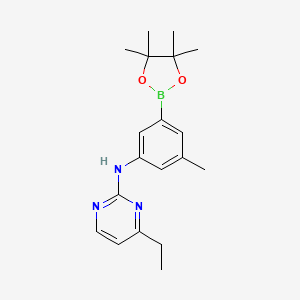 4-ethyl-N-[3-methyl-5-(4,4,5,5-tetramethyl-1,3,2-dioxaborolan-2-yl)phenyl]pyrimidin-2-amine