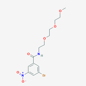 molecular formula C14H19BrN2O6 B8514415 3-Bromo N (2 (2 (2 methoxyethoxy)ethoxy)ethyl)-5-nitrobenzamide 