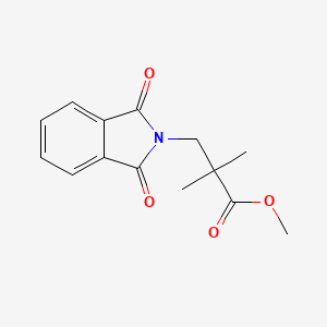 molecular formula C14H15NO4 B8514437 methyl 3-(1,3-dioxo-1,3-dihydro-2H-isoindol-2-yl)-2,2-dimethylpropanoate 