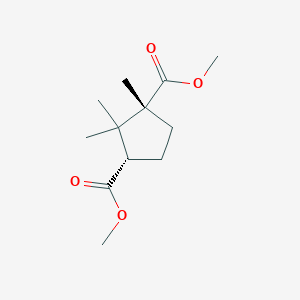molecular formula C12H20O4 B8514445 (1R,3S)-dimethyl 1,2,2-trimethylcyclopentane-1,3-dicarboxylate 