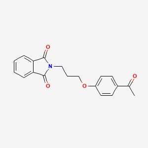 molecular formula C19H17NO4 B8514465 p-(3-Phthalimidopropoxy)acetophenone CAS No. 65623-99-6