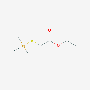Ethyl [(trimethylsilyl)sulfanyl]acetate