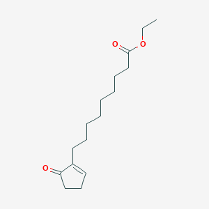 molecular formula C16H26O3 B8514491 Ethyl 9-(5-oxocyclopent-1-EN-1-YL)nonanoate CAS No. 41349-46-6