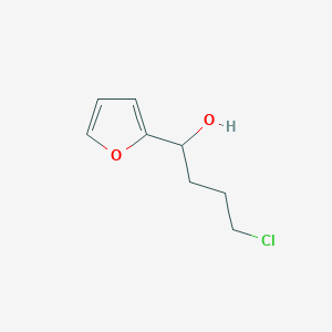 molecular formula C8H11ClO2 B8514519 4-Chloro-1-(2-furyl)-1-butanol 