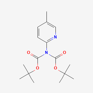 molecular formula C16H24N2O4 B8514533 Di-tert-butyl (5-methylpyridin-2-yl)iminodicarbonate CAS No. 172349-18-7