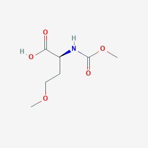 molecular formula C7H13NO5 B8514542 N-(Methoxycarbonyl)-O-methyl-L-homoserine CAS No. 1007881-23-3