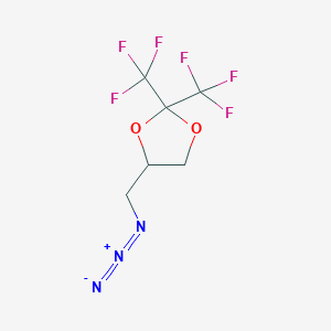 B8514590 4-(Azidomethyl)-2,2-bis(trifluoromethyl)-1,3-dioxolane CAS No. 51125-51-0