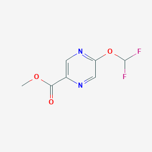 B8514648 2-Pyrazinecarboxylic acid, 5-(difluoromethoxy)-, methyl ester CAS No. 1174320-99-0