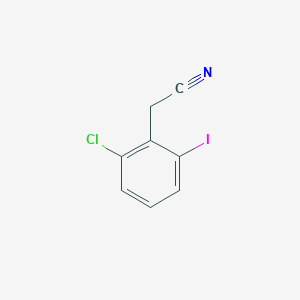 B8514653 2-(2-Chloro-6-iodophenyl)acetonitrile CAS No. 1035263-32-1