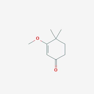 molecular formula C9H14O2 B8514740 3-Methoxy-4,4-dimethyl-2-cyclohexene-1-one 