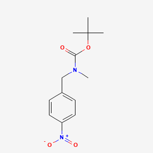 molecular formula C13H18N2O4 B8514745 Methyl-(4-nitro-benzyl)carbamic acid tert-butyl ester 
