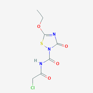 N-(Chloroacetyl)-5-ethoxy-3-oxo-1,2,4-thiadiazole-2(3H)-carboxamide