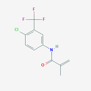 molecular formula C11H9ClF3NO B8514771 2-Methyl-n-(4-chloro-3-trifluoromethyl-phenyl)-acrylamide 
