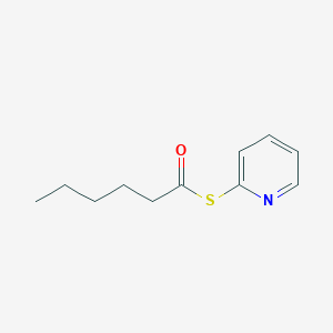 molecular formula C11H15NOS B8514782 s-Pyridin-2-yl hexanethioate CAS No. 19337-35-0