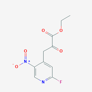 4-Pyridinepropanoic acid,2-fluoro-5-nitro-a-oxo-,ethyl ester