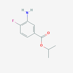 molecular formula C10H12FNO2 B8514825 1-Methylethyl 3-amino-4-fluorobenzoate 