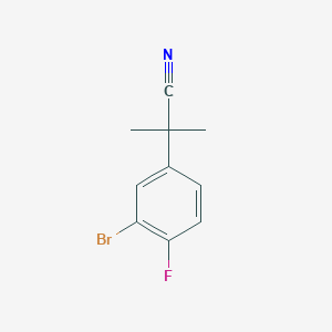 2-(3-Bromo-4-fluorophenyl)-2-methylpropanenitrile