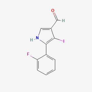 5-(2-fluorophenyl)-4-iodo-1H-pyrrole-3-carbaldehyde