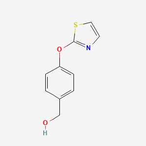 molecular formula C10H9NO2S B8514863 4-(Thiazol-2-yloxy)benzyl alcohol 