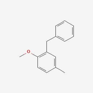 molecular formula C15H16O B8514870 2-Benzyl-1-methoxy-4-methylbenzene CAS No. 179308-40-8