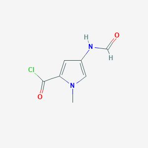 molecular formula C7H7ClN2O2 B8514891 1-Methyl-4-formylamino-2-pyrrolecarbonyl chloride 