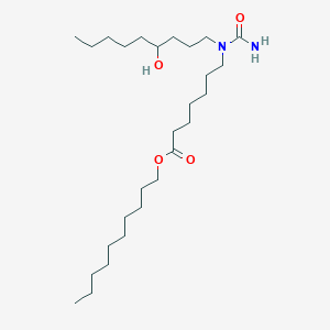 molecular formula C27H54N2O4 B8514936 Decyl 7-[carbamoyl(4-hydroxynonyl)amino]heptanoate CAS No. 56380-52-0