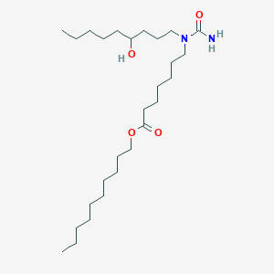 B8514936 Decyl 7-[carbamoyl(4-hydroxynonyl)amino]heptanoate CAS No. 56380-52-0