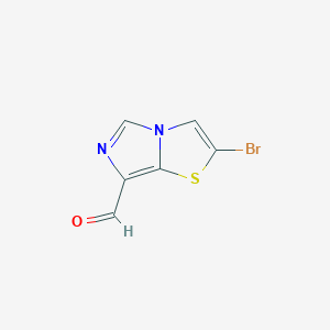molecular formula C6H3BrN2OS B8514961 2-Bromoimidazo[5,1-b]thiazole-7-carbaldehyde 