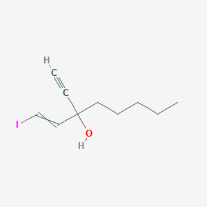 molecular formula C10H15IO B8514970 3-Ethynyl-1-iodooct-1-en-3-ol CAS No. 62065-50-3