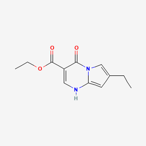 Ethyl 7-ethyl-4-oxo-1,4-dihydropyrrolo[1,2-a]pyrimidine-3-carboxylate