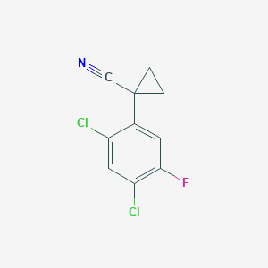 1-(2,4-dichloro-5-fluorophenyl)cyclopropane-1-carbonitrile